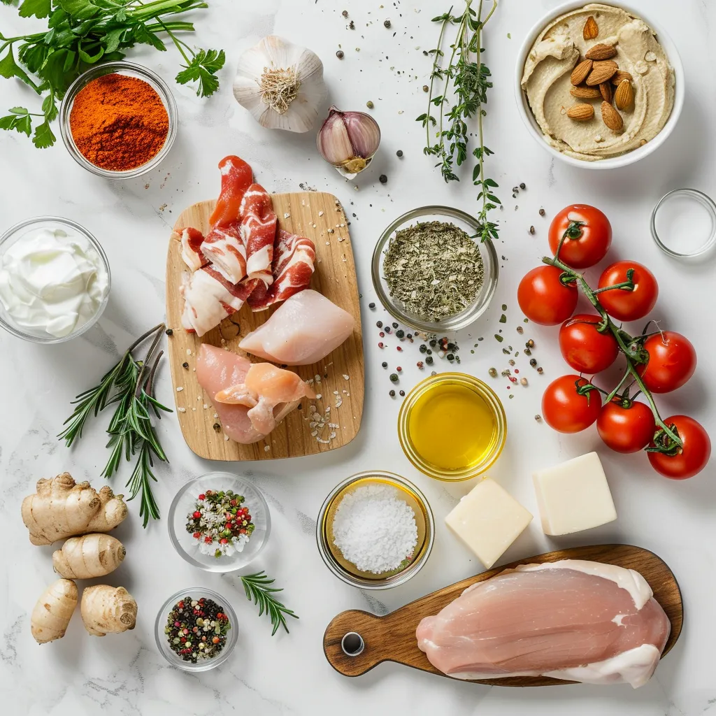 Aromatic Chicken Cheese Steak Sandwich ingredients