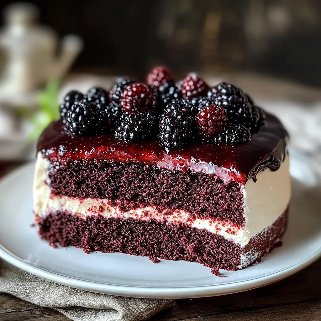 Aromatic The Dreamiest Blackberry Velvet Cake