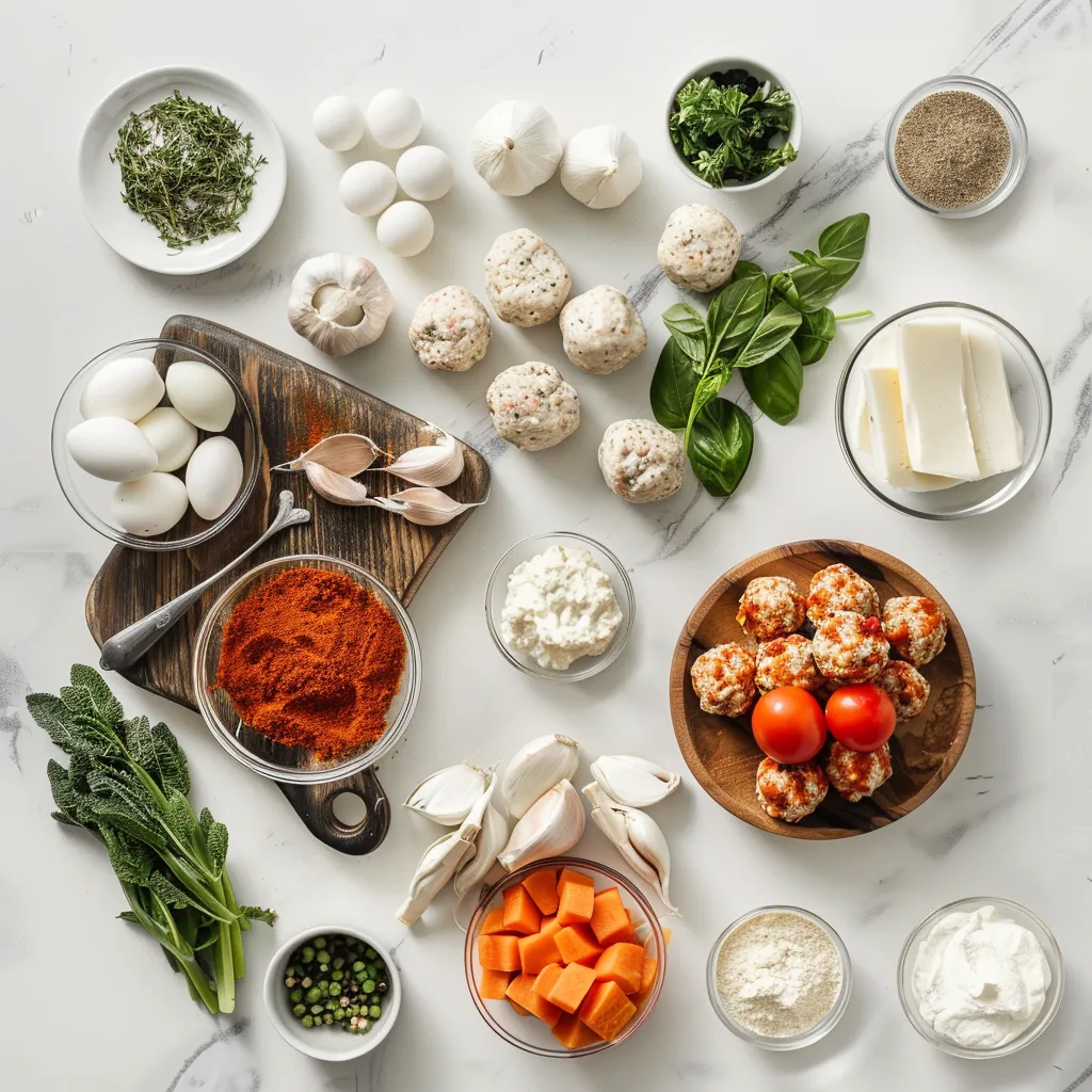 Baked Turkey Meatballs Tasty ingredients