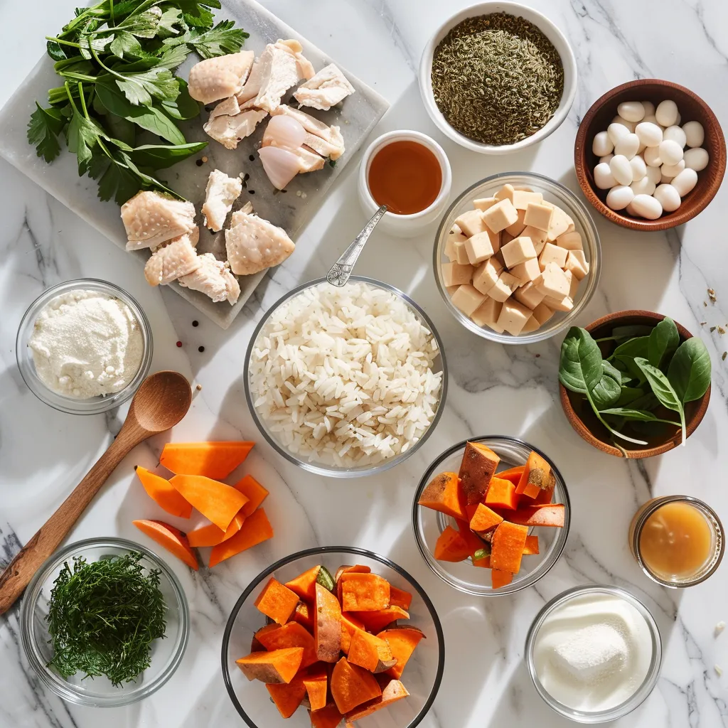Chicken & Sweet Potato Rice Bowl Exquisite ingredients