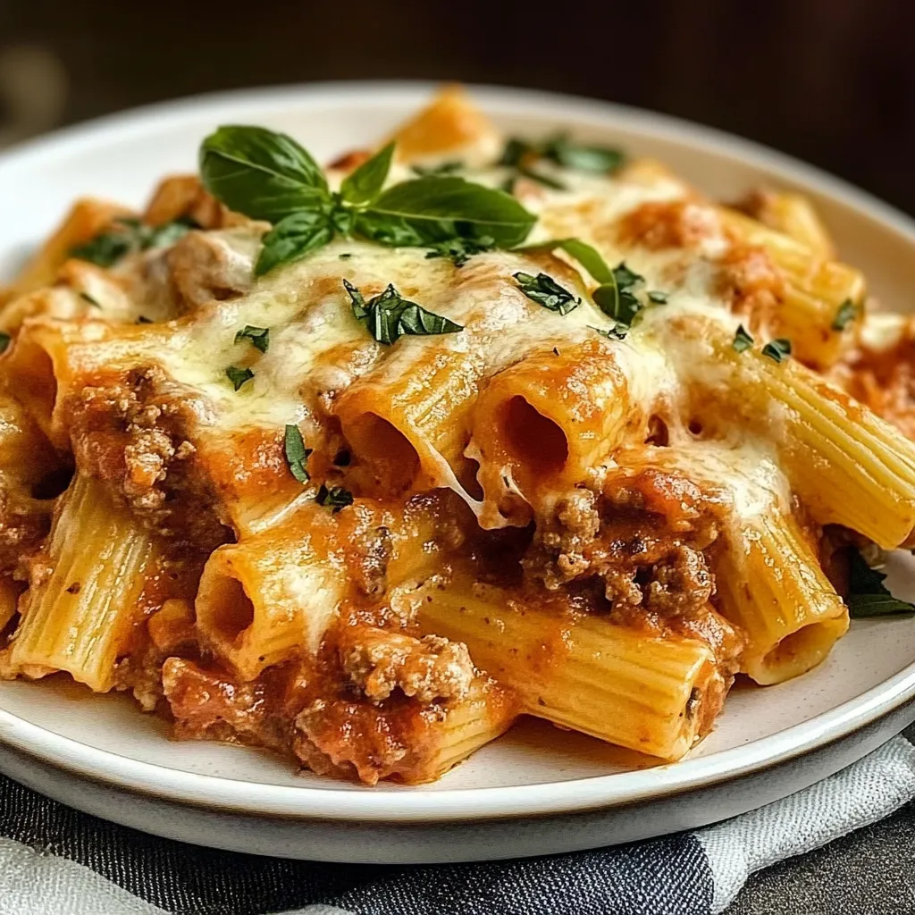 Creamy Sausage Rigatoni Luscious