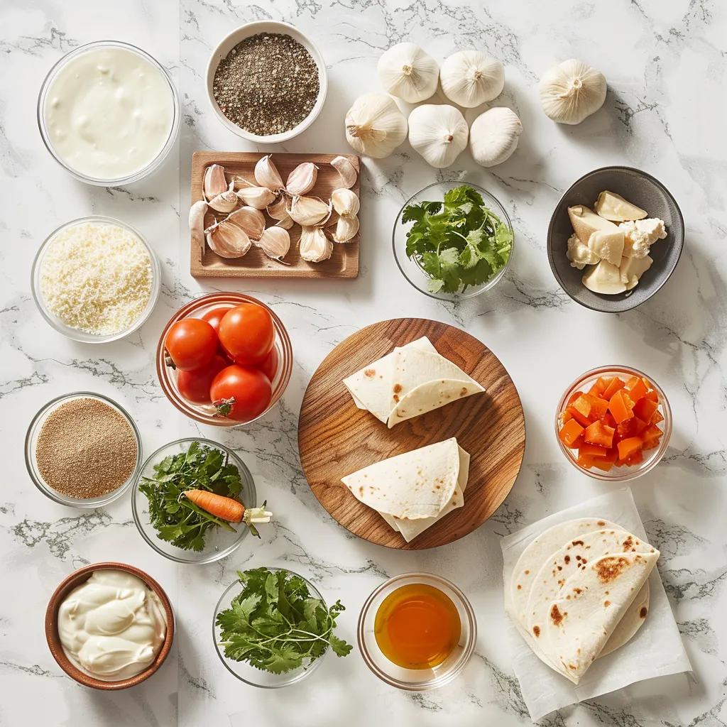 Crunchy Irresistible Air Fryer Chicken & Mozzarella Wraps ingredients