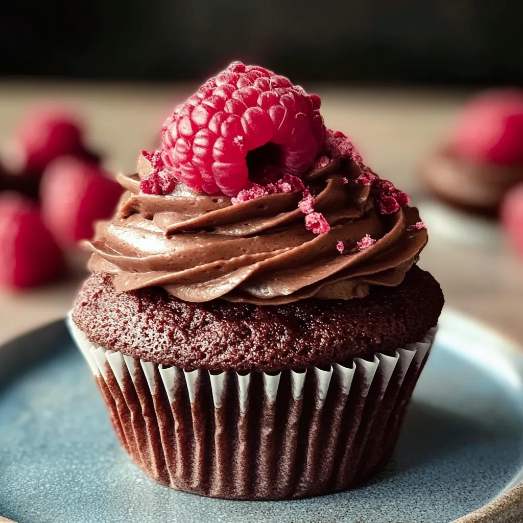 Delectable Chocolate Raspberry Cupcakes