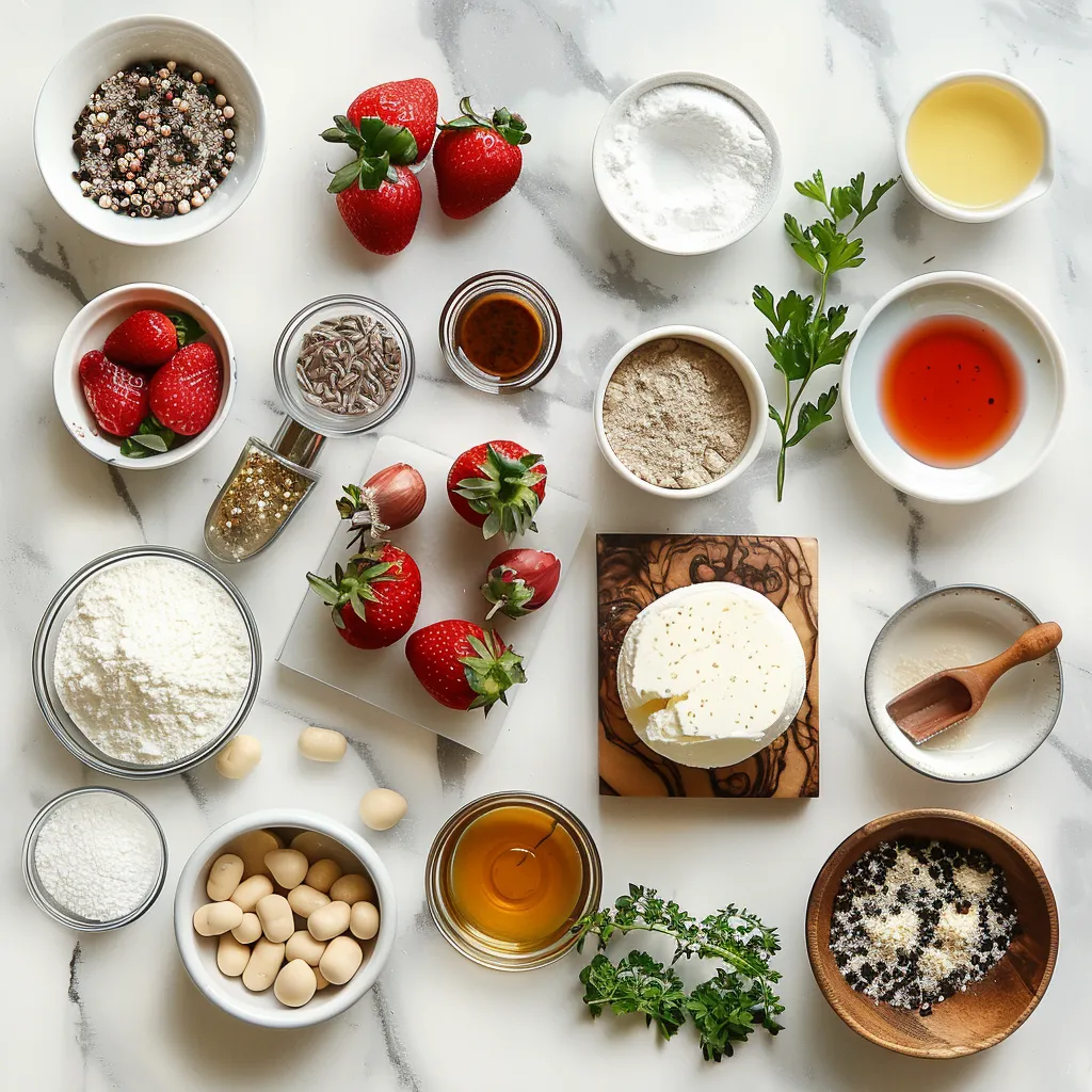 Fluffy Strawberry Cheesecake Pancakes Rich ingredients
