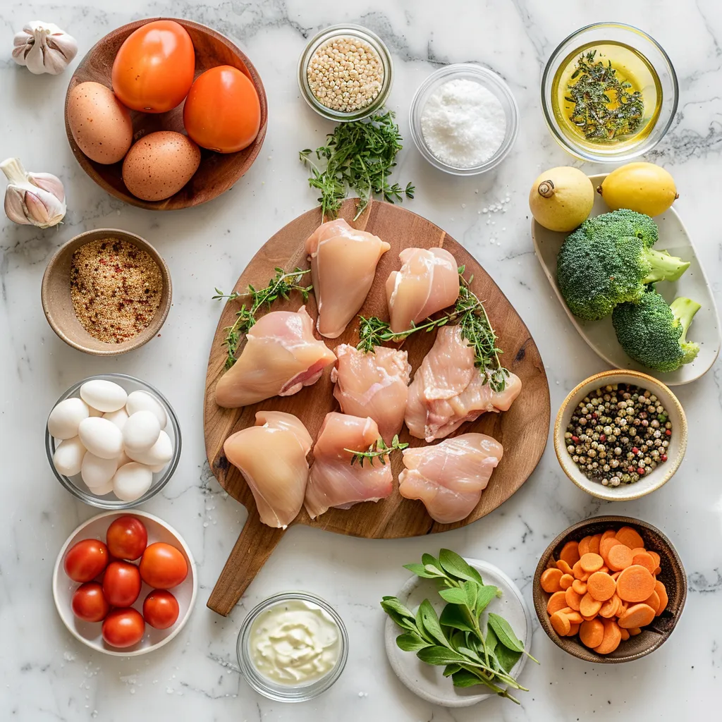Golden 15-Minute Air Fryer Chicken ingredients