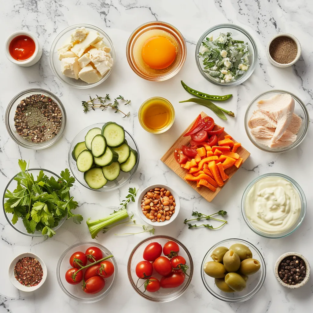 Harvest Chicken Cobb Salad Delectable ingredients