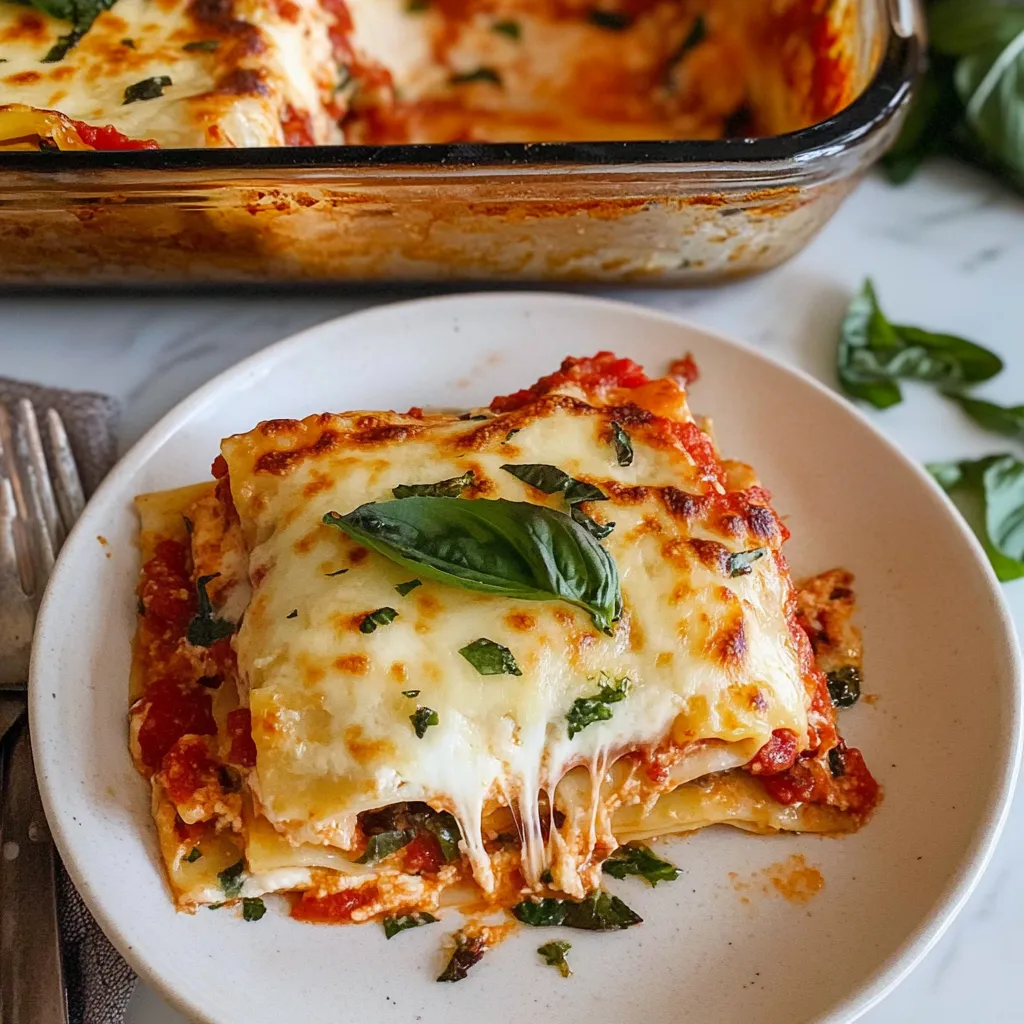 Luscious Cottage Cheese Vegetable Lasagna