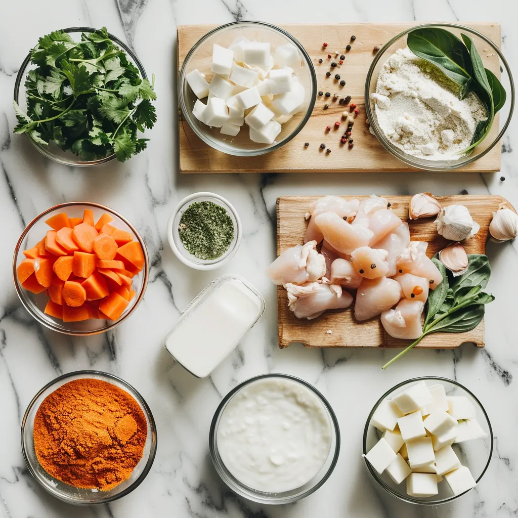 Luscious Crockpot Thai Coconut Chicken Soup ingredients