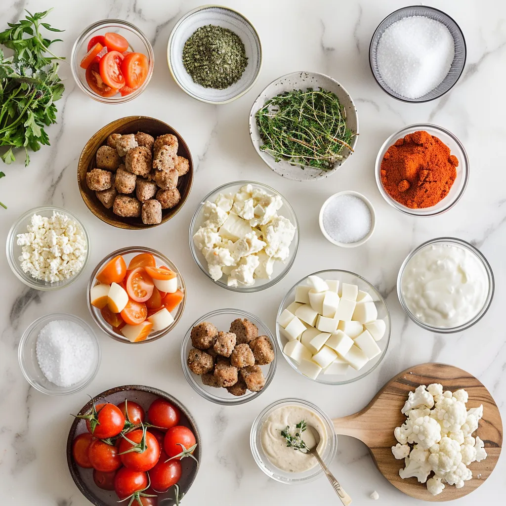 Luscious Sausage Breakfast Muffins ingredients