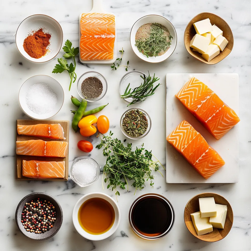 Maple Glazed Sheet Pan Salmon Aromatic ingredients