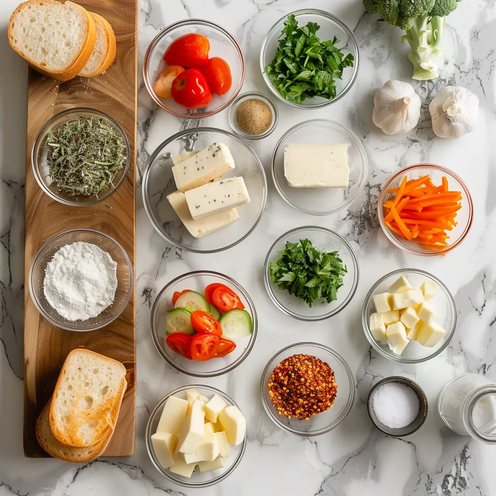 Mouthwatering Bold & Buttery Cuban Garlic Bread Sandwiches ingredients