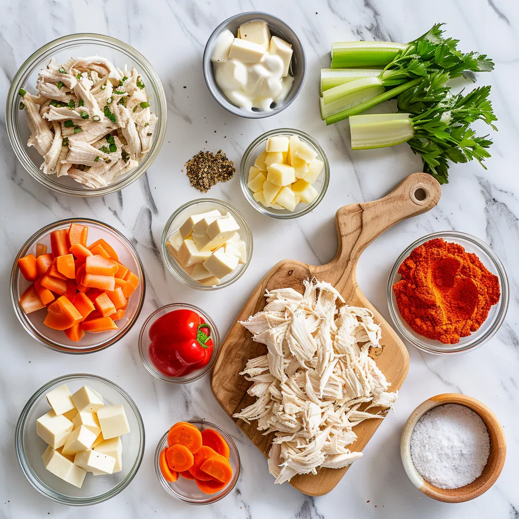 Mouthwatering Slow Cooker Shredded Chicken (Meal-Prep Friendly) ingredients