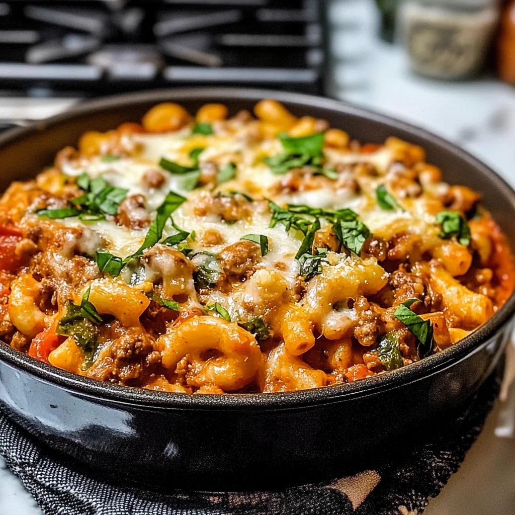 One Pan High Protein Chili Mac Rich