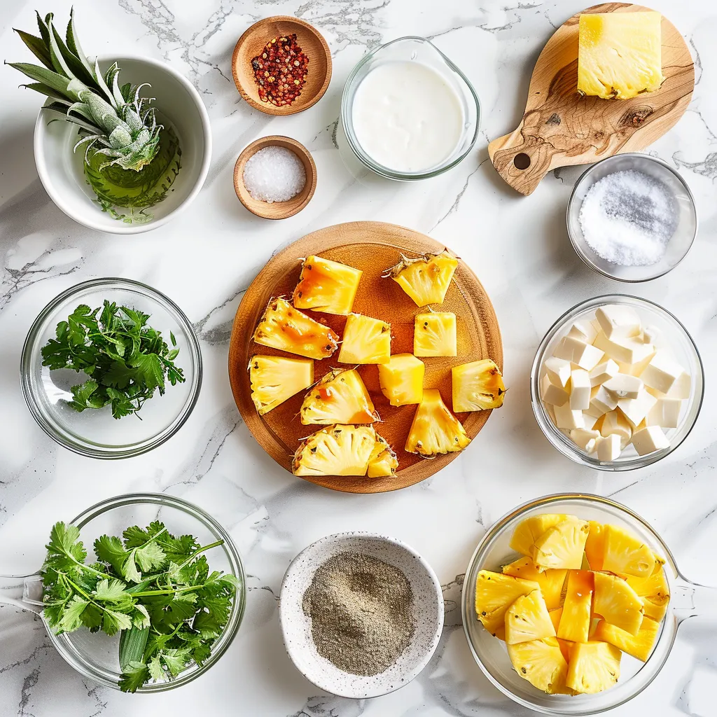 Rich Caramelized Pineapple ingredients