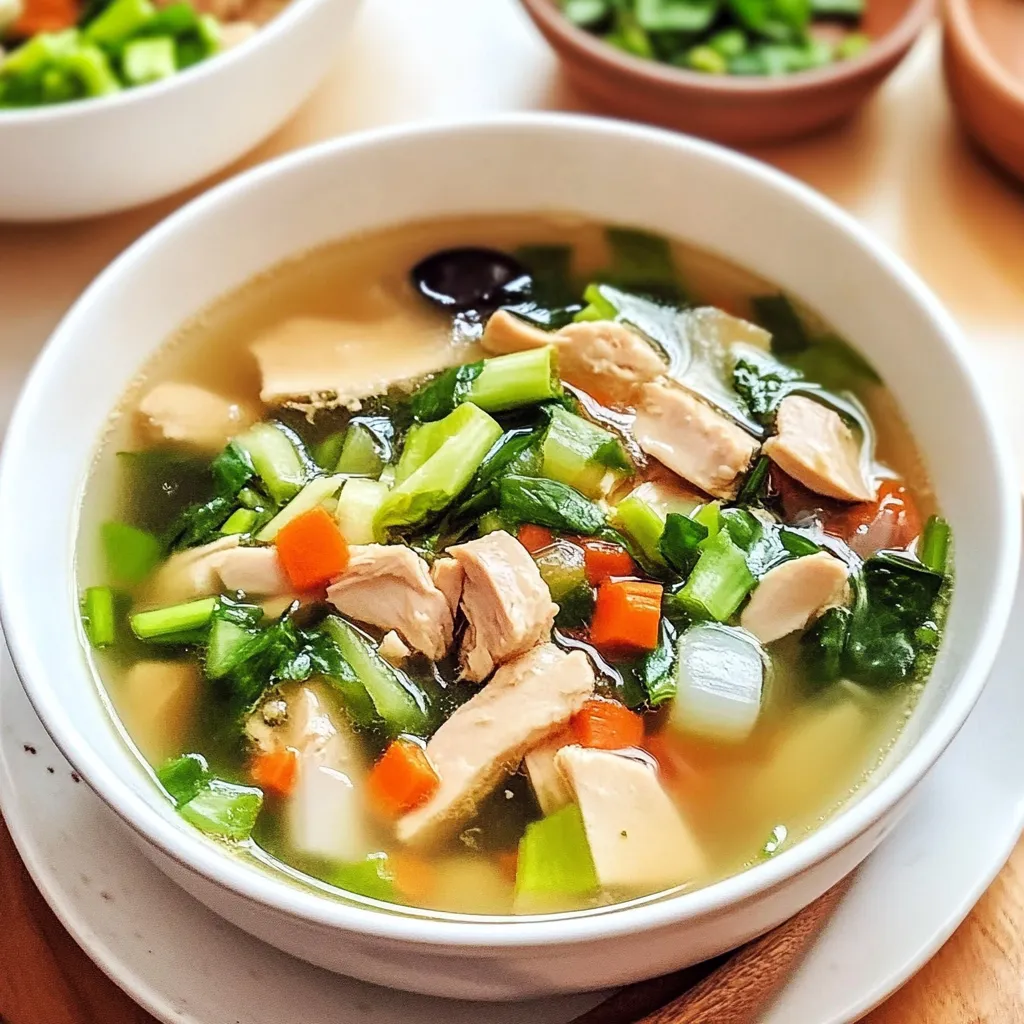 Rich Ginger Scallion Chicken Soup