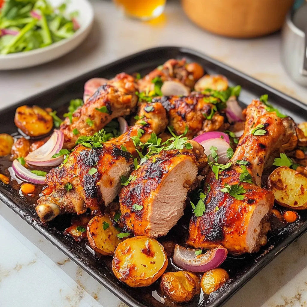 Rich Sheet Pan Chicken Shawarma