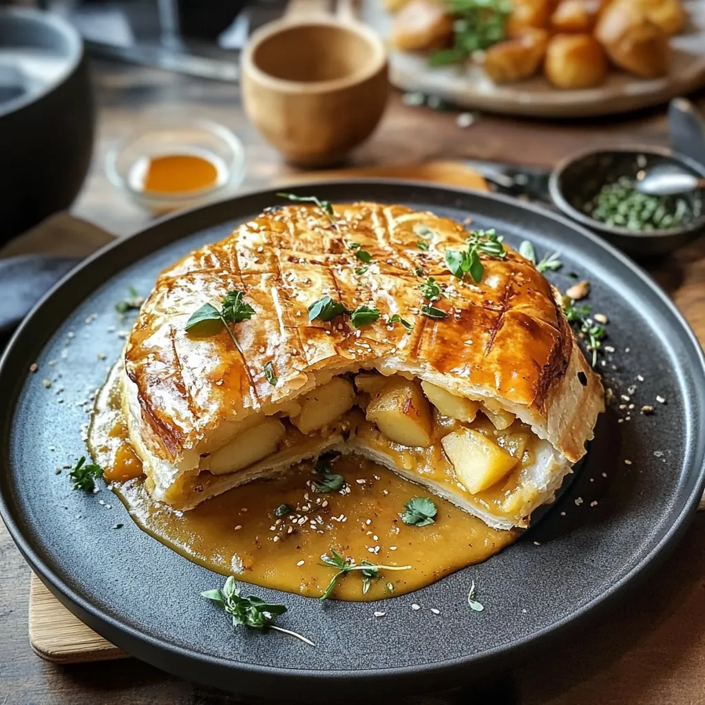 Samosa Pie with Spiced Chicken and Potato Filling Fresh