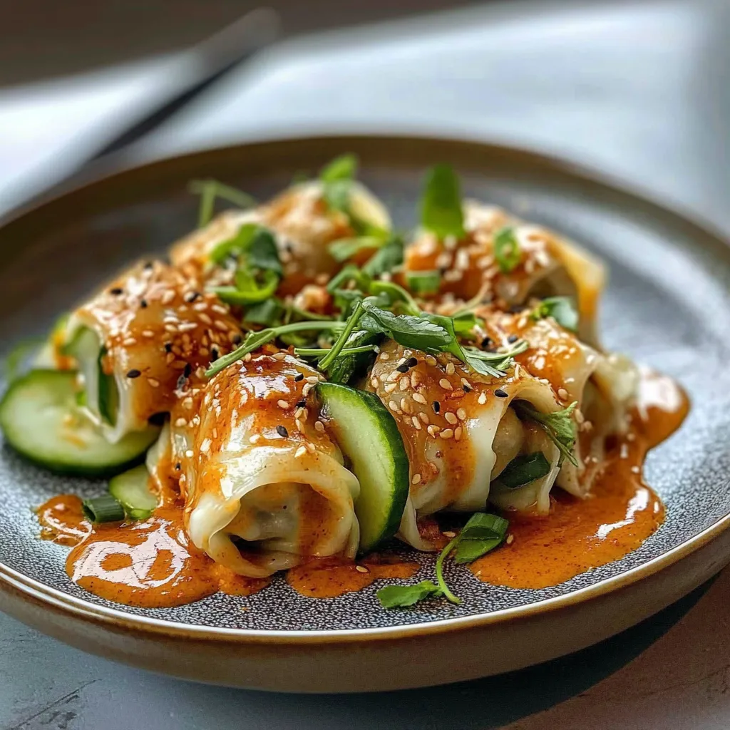 Savory Dumpling And Smashed Cucumber Salad With Peanut Sauce: A Fast Delight