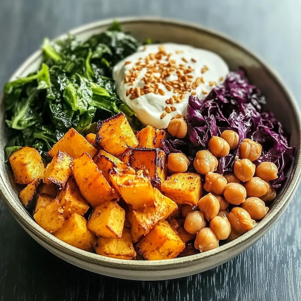 Sweet Potato Chickpea Buddha Bowl
