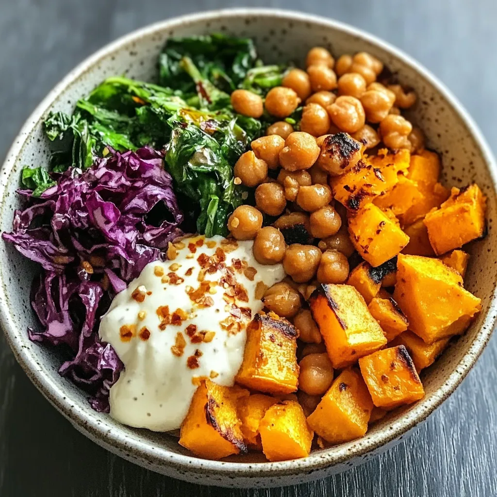 Sweet Potato Chickpea Buddha Bowl