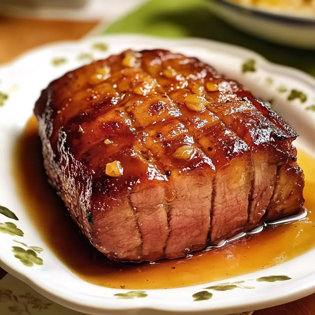 Tasty Vegan Glazed Ham
