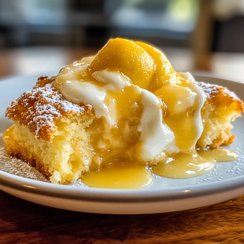 The Crispy Magic Lemon Cobbler