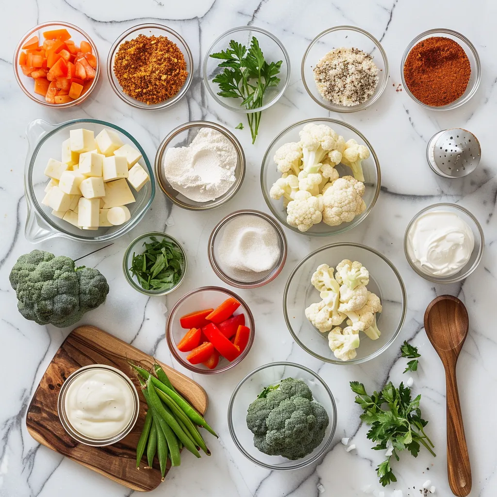 Yummy Cauliflower Shawarma Bowl ingredients