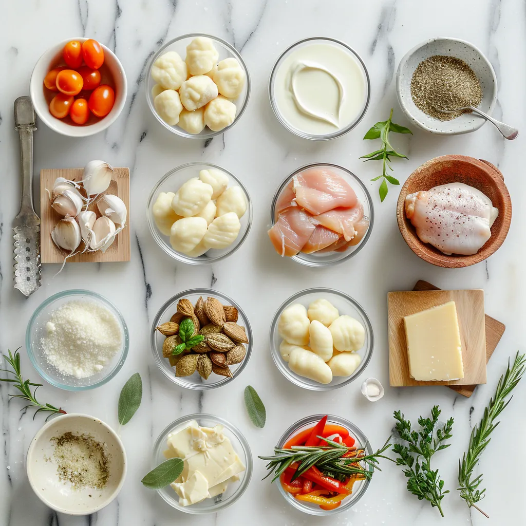 Yummy Creamy Chicken and Gnocchi ingredients
