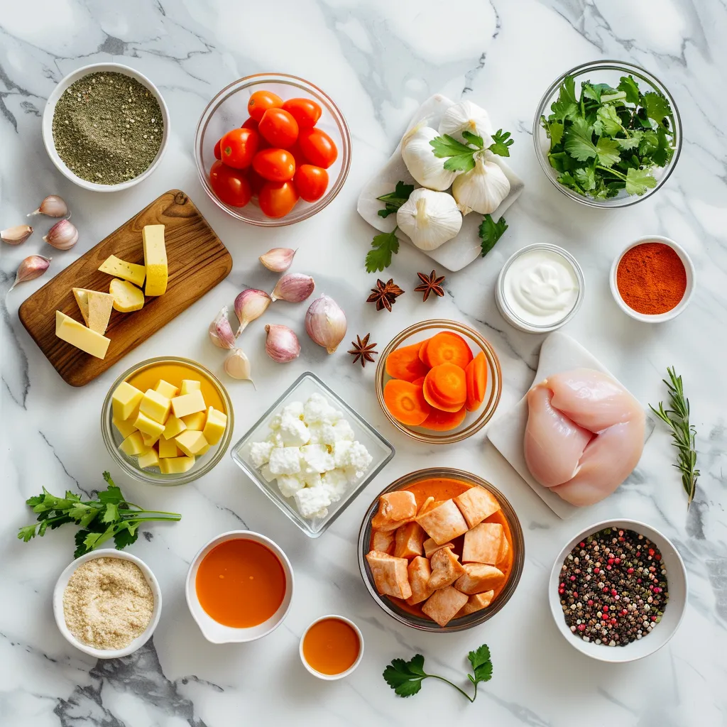 Zesty Crockpot Chicken Curry ingredients