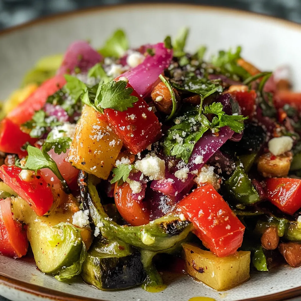 Luscious Cactus Salad with Grilled Nopales
