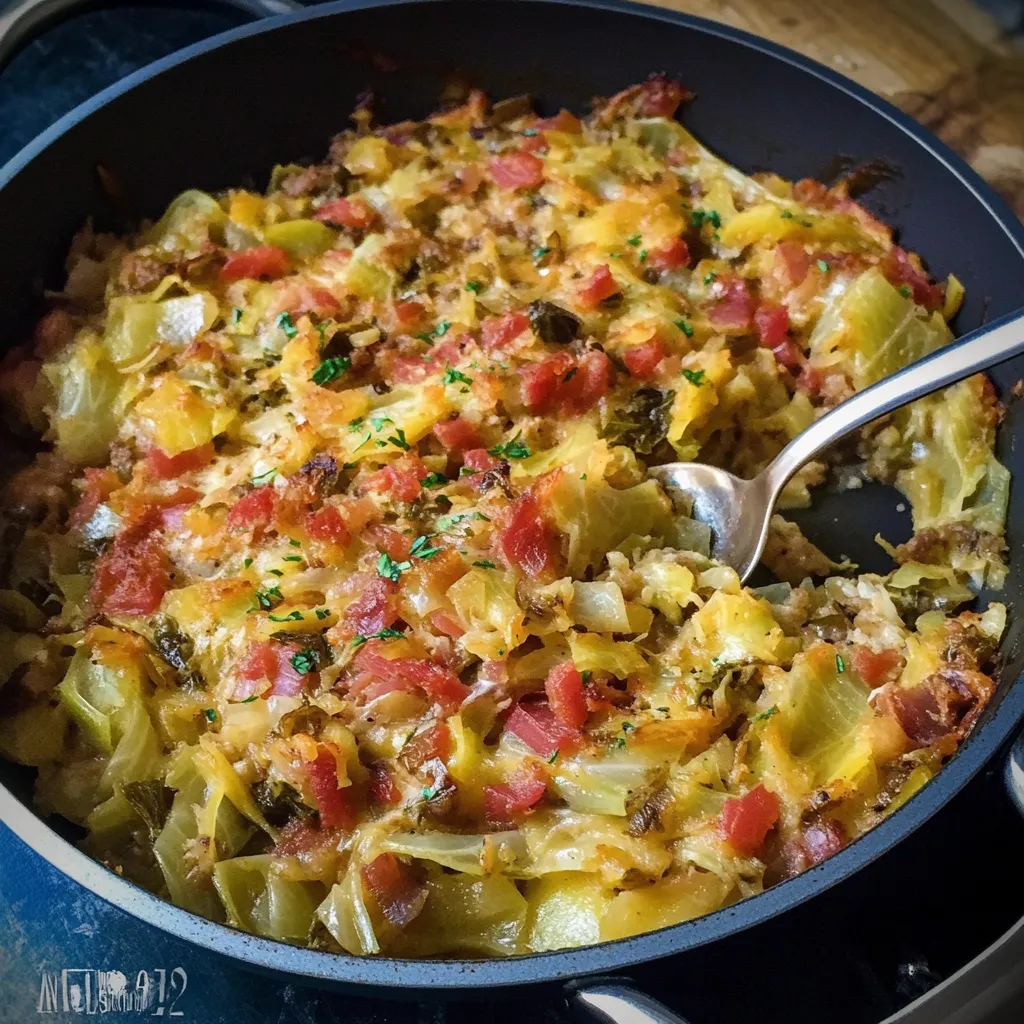 One-Skillet Stuffed Cabbage Casserole