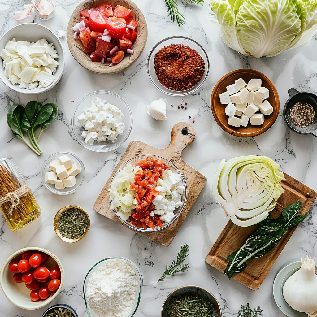 One-Skillet Stuffed Cabbage Casserole ingredients