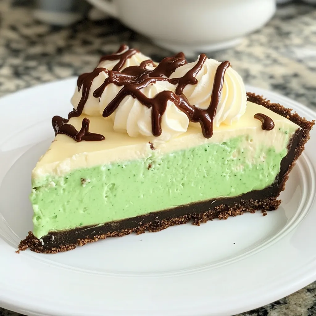 Shamrock Mint Milkshake Pie