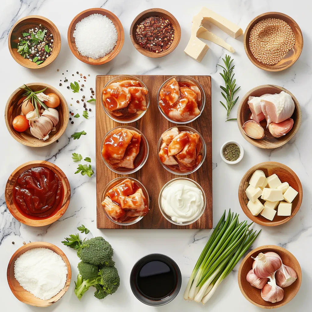 Slow Cooker BBQ Chicken Juicy ingredients