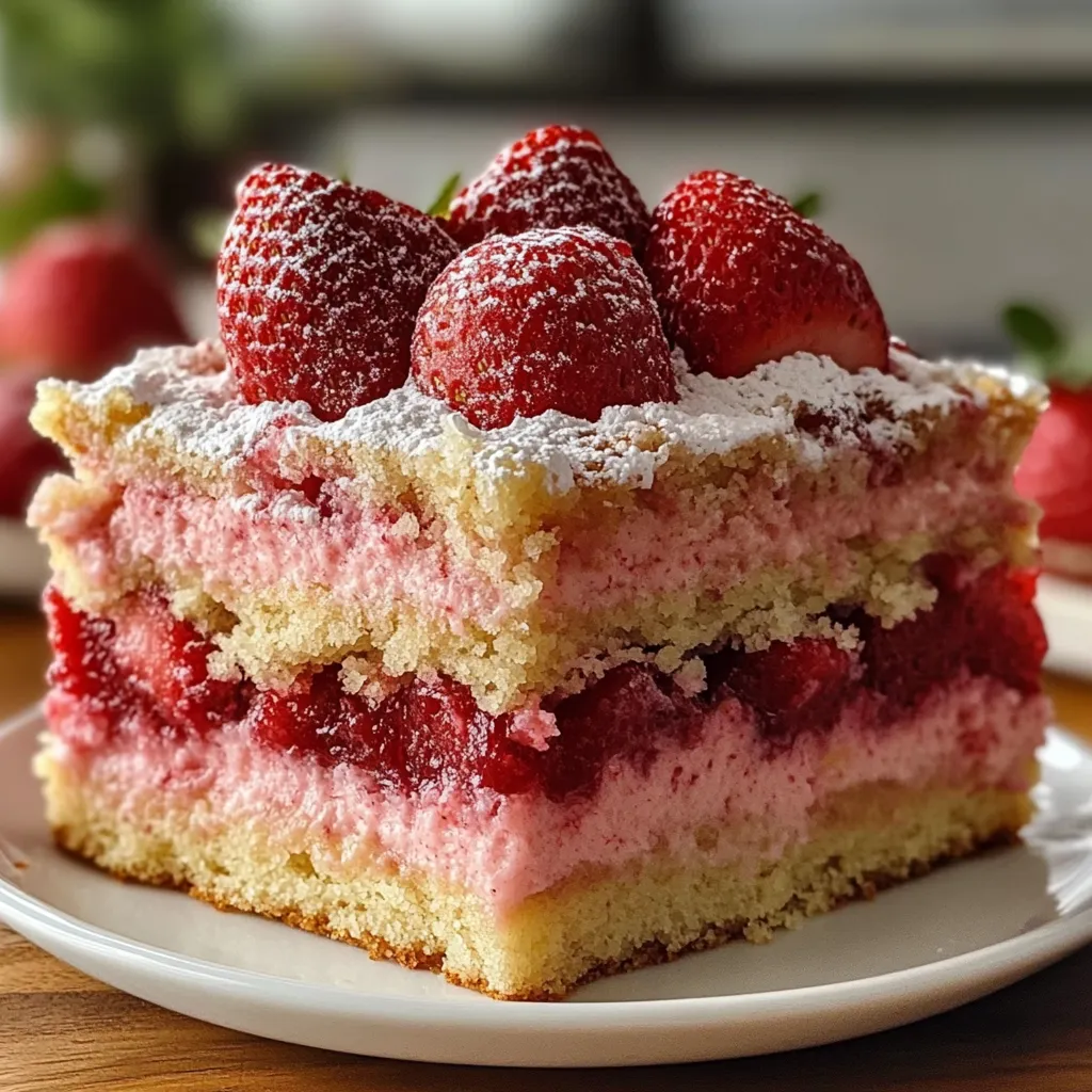 Strawberry Shortcake Bars Recipe Mouthwatering