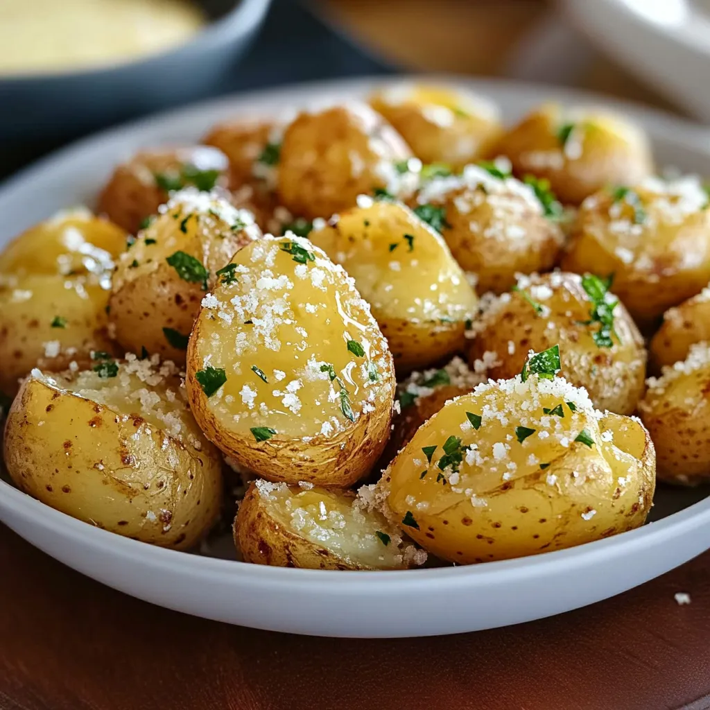 Tasty Air Fryer Baked Garlic Parmesan Potatoes – Effortless & Fun! Yummy