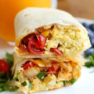 Vegetarian Breakfast Egg Burritos – Quick, Healthy Start