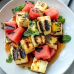Salty & Sweet Perfection: Grilled Halloumi Watermelon Salad