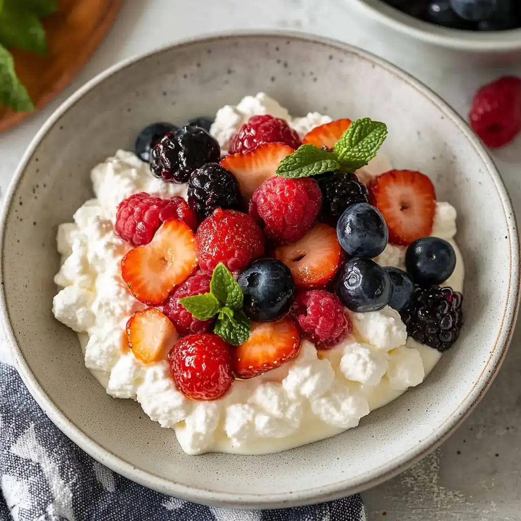 Fresh Cottage Cheese with Fruit — The Ultimate Healthy Treat!