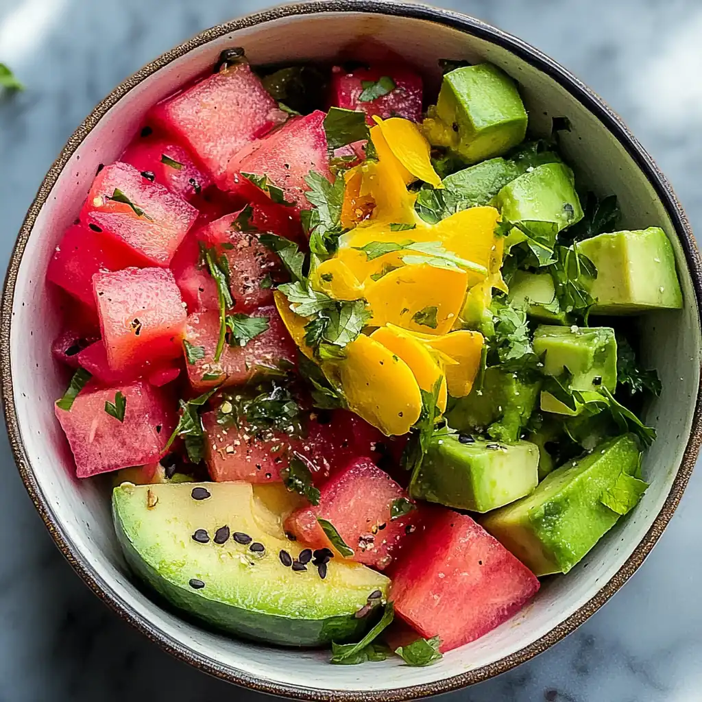 Cool Watermelon Avocado Salad: The Ultimate Summer Refreshment