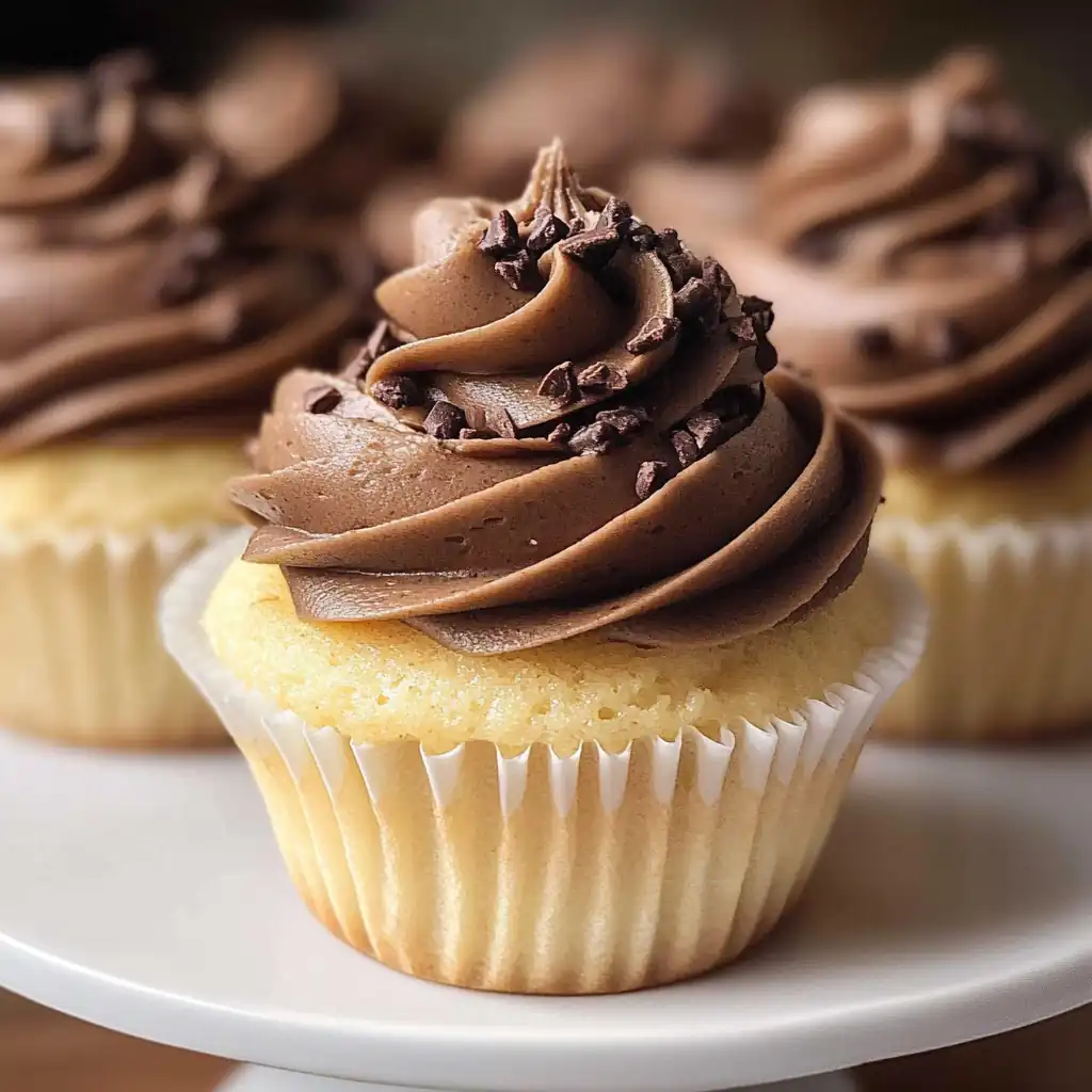 The Ultimate Vanilla Cupcakes with Dreamy Chocolate Frosting