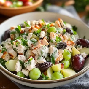 Creamy Chicken Apple & Grape Salad: The Ultimate Refreshing Lunch