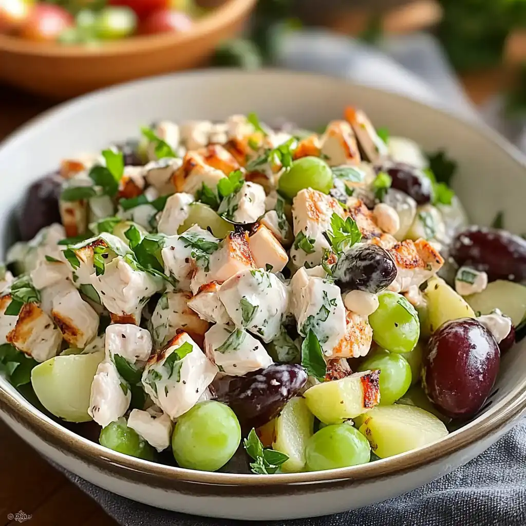 Creamy Chicken Apple & Grape Salad: The Ultimate Refreshing Lunch