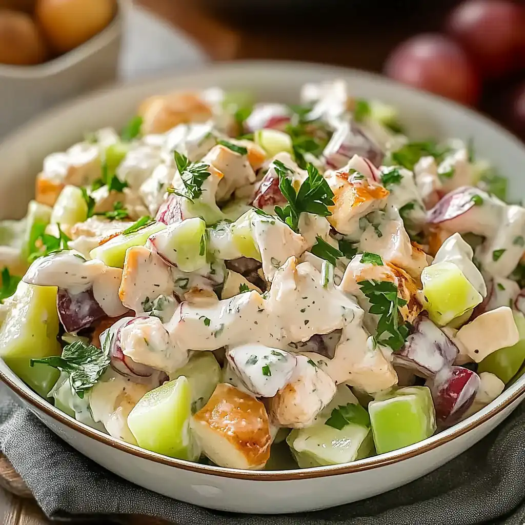 Creamy Chicken Apple & Grape Salad: The Ultimate Refreshing Lunch