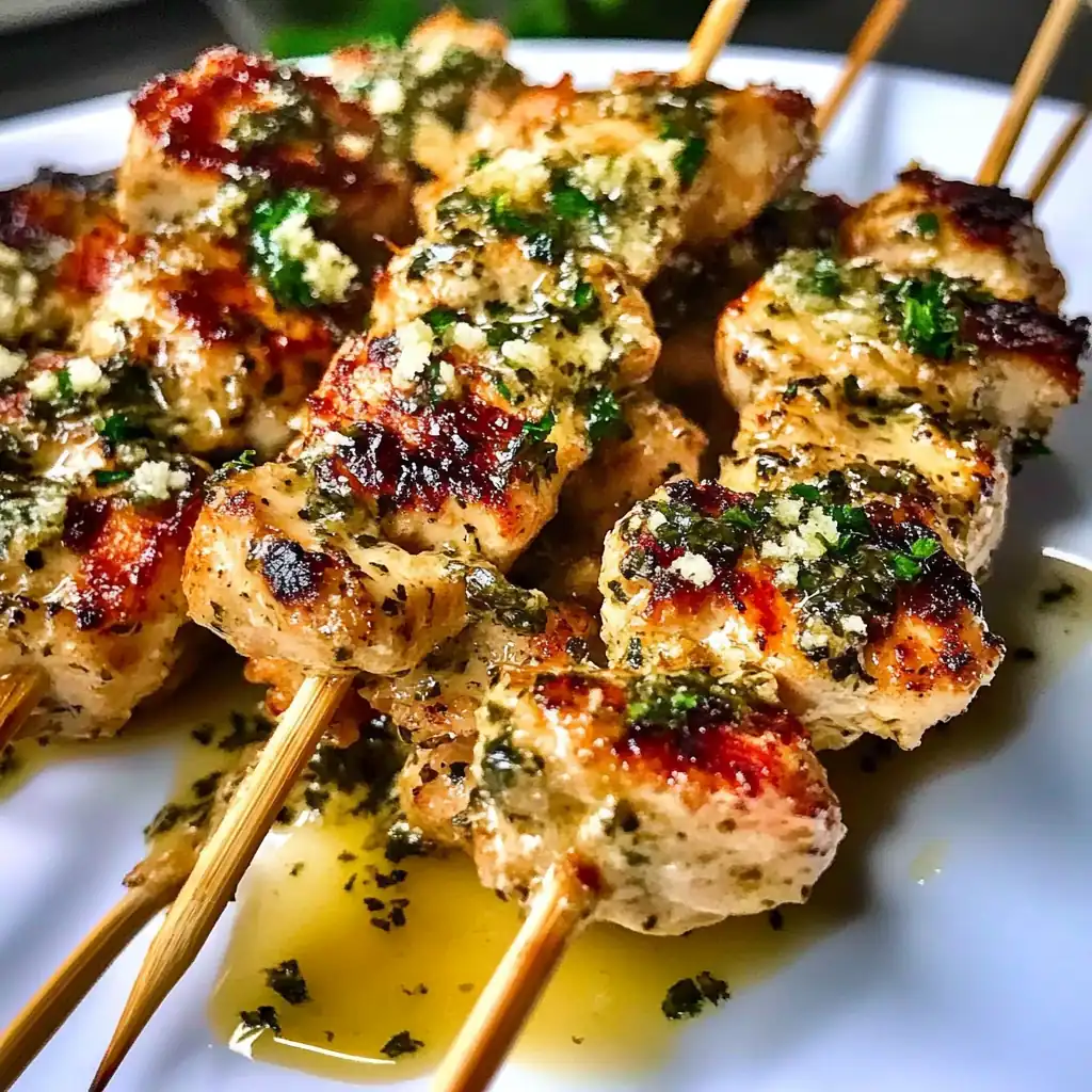 Garlic Parmesan Chicken Skewers—Sizzle Into Flavor