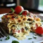 Irresistible White Chicken Caprese Lasagna — Fresh, Creamy Delight