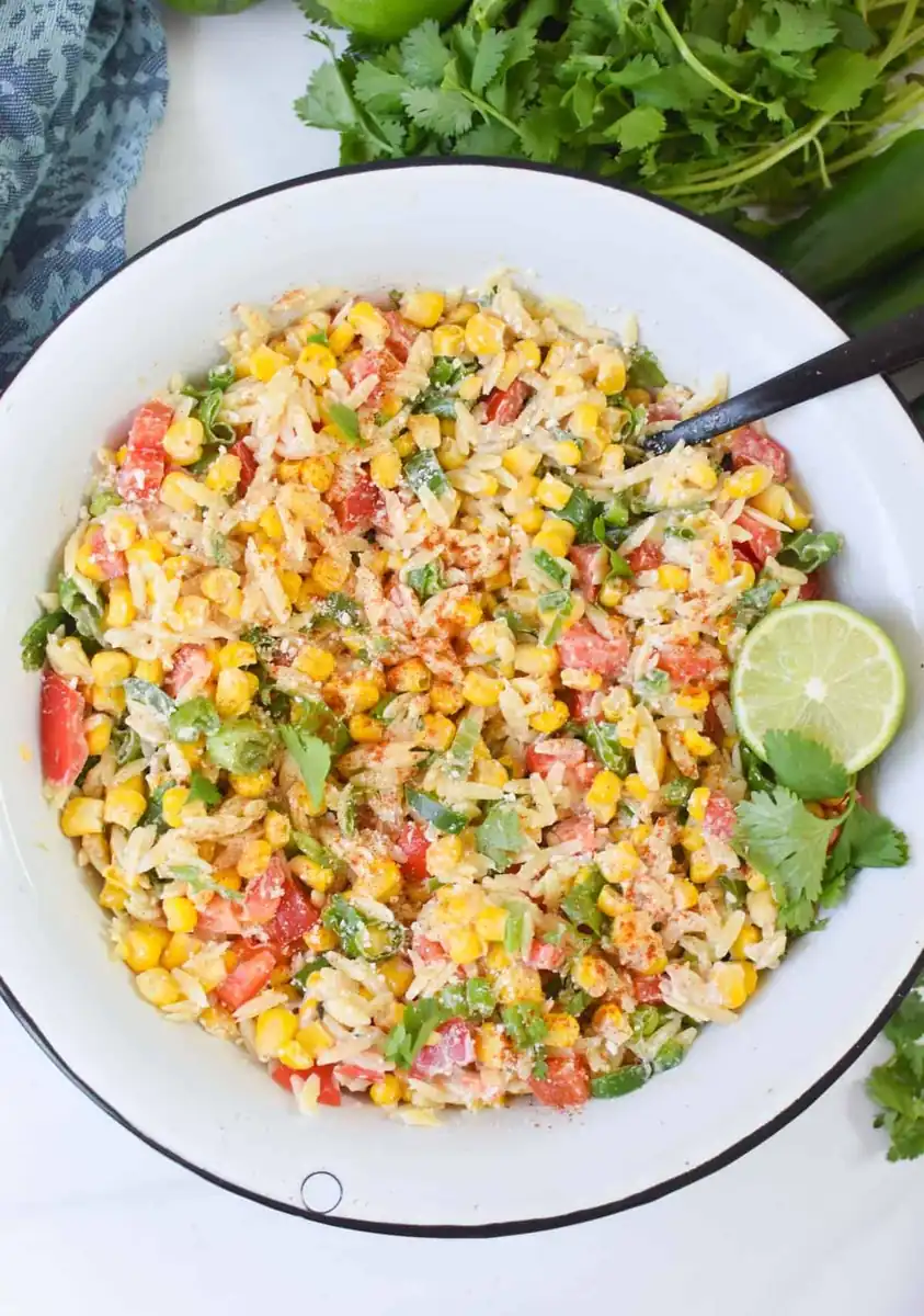 Mexican Street Corn Orzo Pasta Salad – Summer Twist