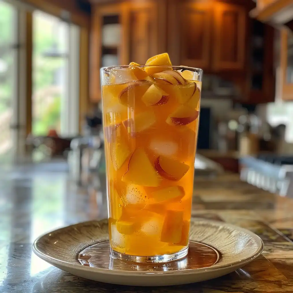 Peachy Iced Tea That Beats the Heat