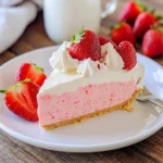 Easy Red White and Blue No-Bake Jello Cream Pie!