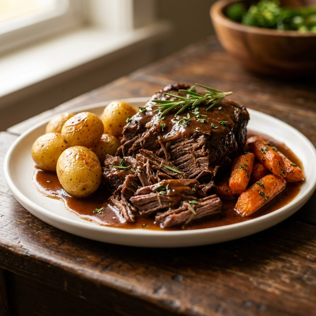 Slow Cooker Pot Roast Recipe: Best Cozy Dinner with Tender Beef & Veggies | Easy Beef Stew